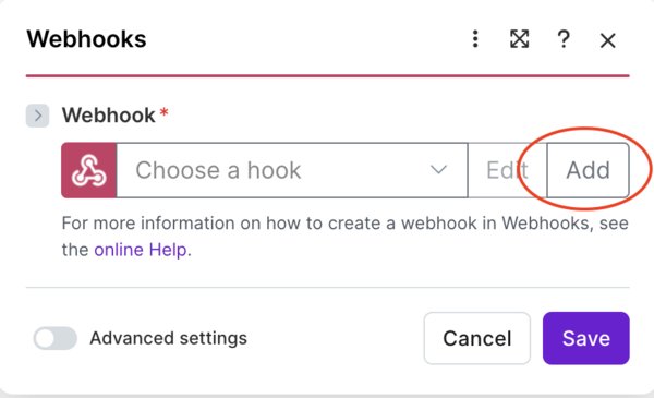 Nommer son webhook dans un scénario sur Make