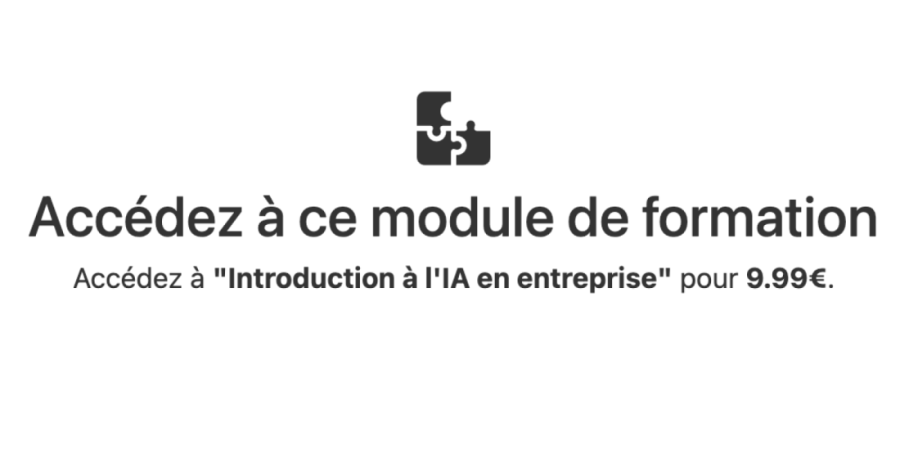 Vue de Soba LMS : Création d'une certification personnalisée